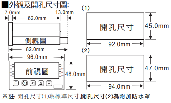 GA5尺寸